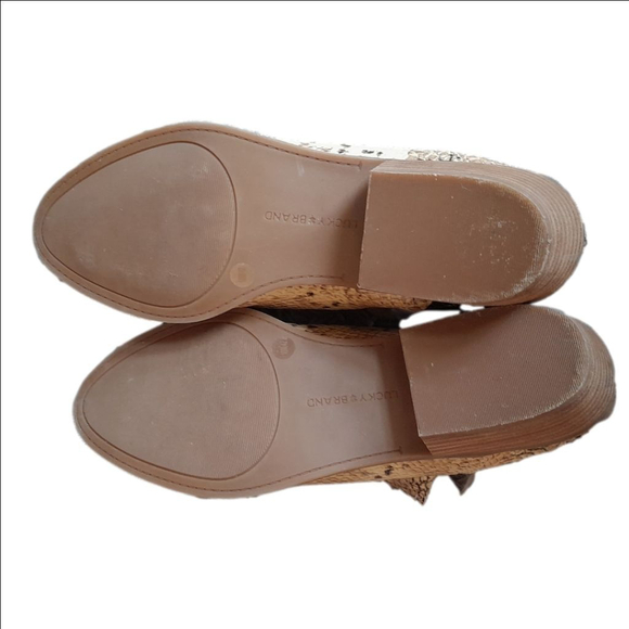 Lucky Brand Snakeskin Ankle Boots - Picture 4 of 8